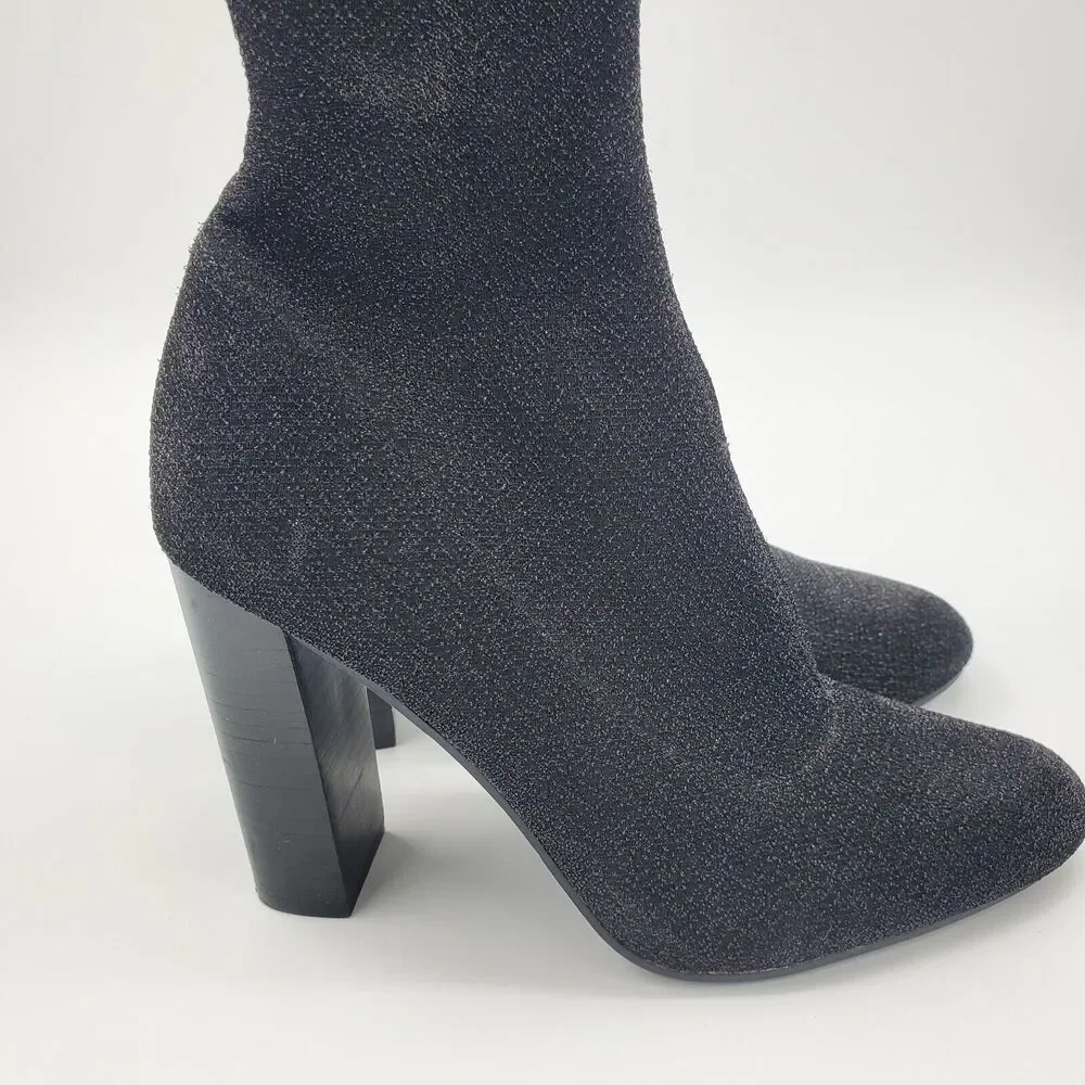 Steve Madden Euphoric Black Over The Knee Fashion Boots Womens Size 7 M